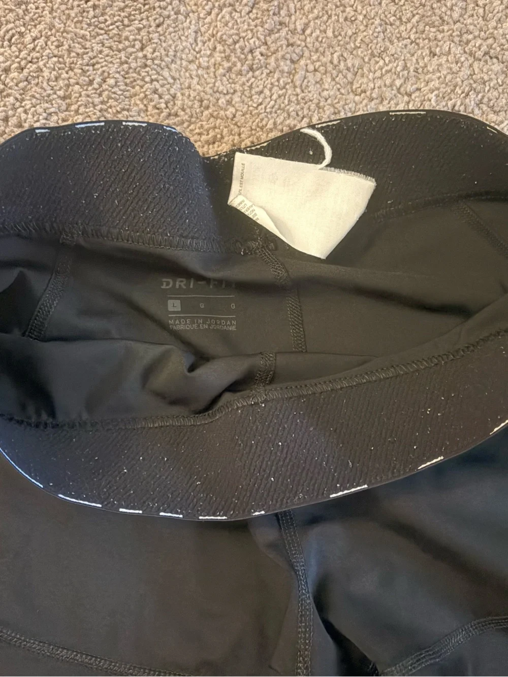 Nike Black Compression Training Shorts with White Branding